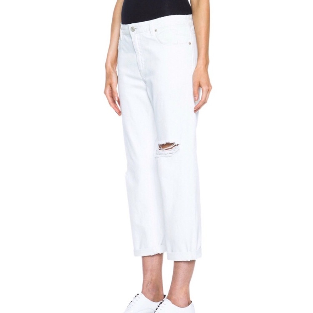 Acne Studios Pop Trash Destroyed White Jeans Size 36